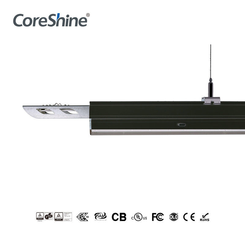 Seamless 60watt LED Linear Lighting System , 4000K Black Linear Light Fixture